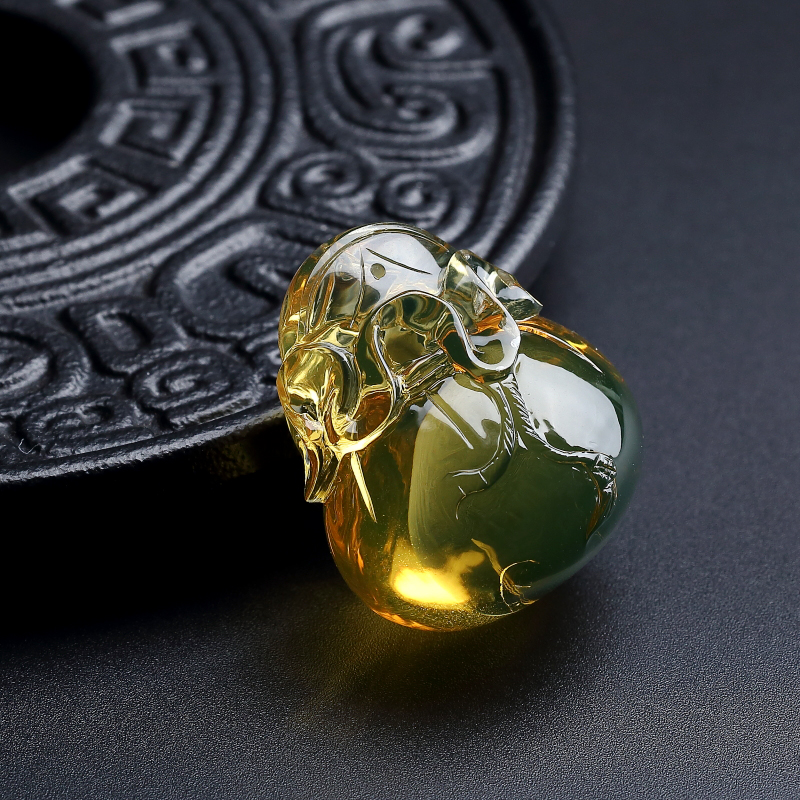 蓝珀福袋吊坠-红掌柜