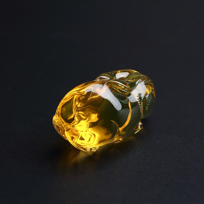 蓝珀兔吊坠-红掌柜