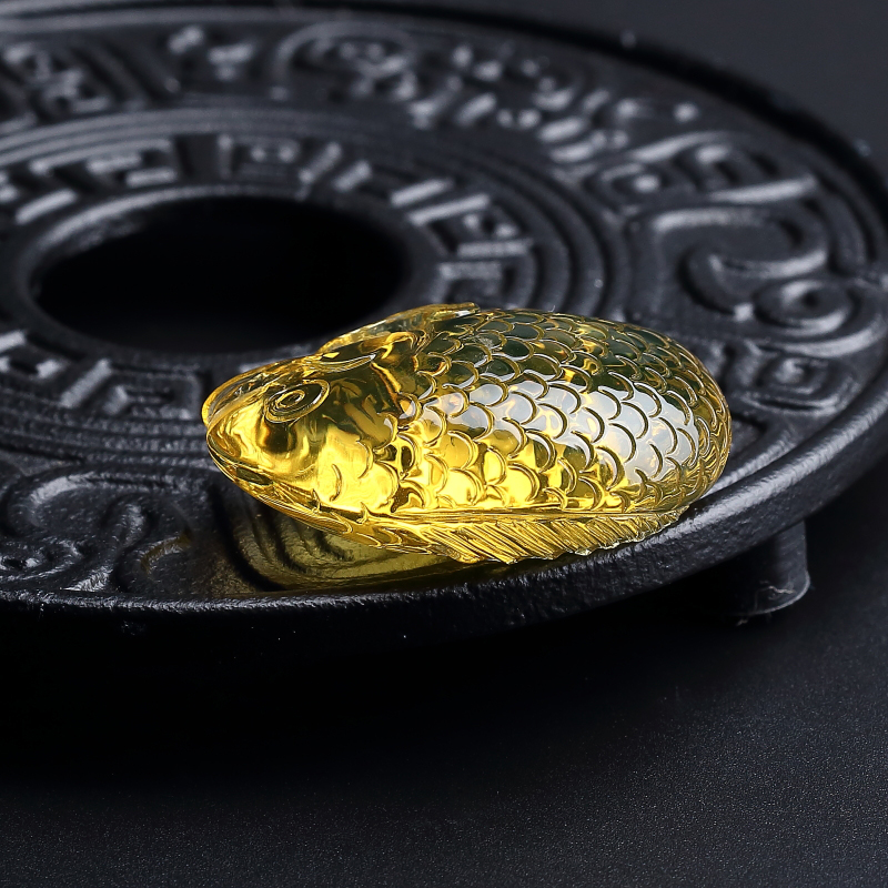 蓝珀吊坠-红掌柜