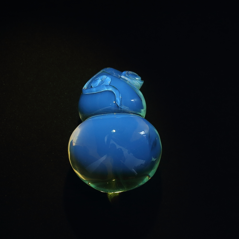 墨西哥蓝珀葫芦吊坠-红掌柜