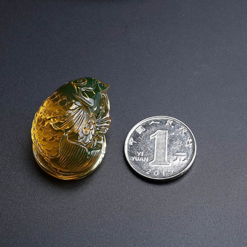 高蓝蓝珀-红掌柜