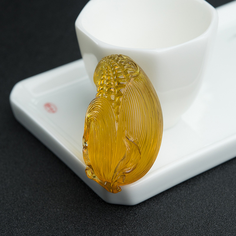 蓝珀多子多福吊坠-红掌柜