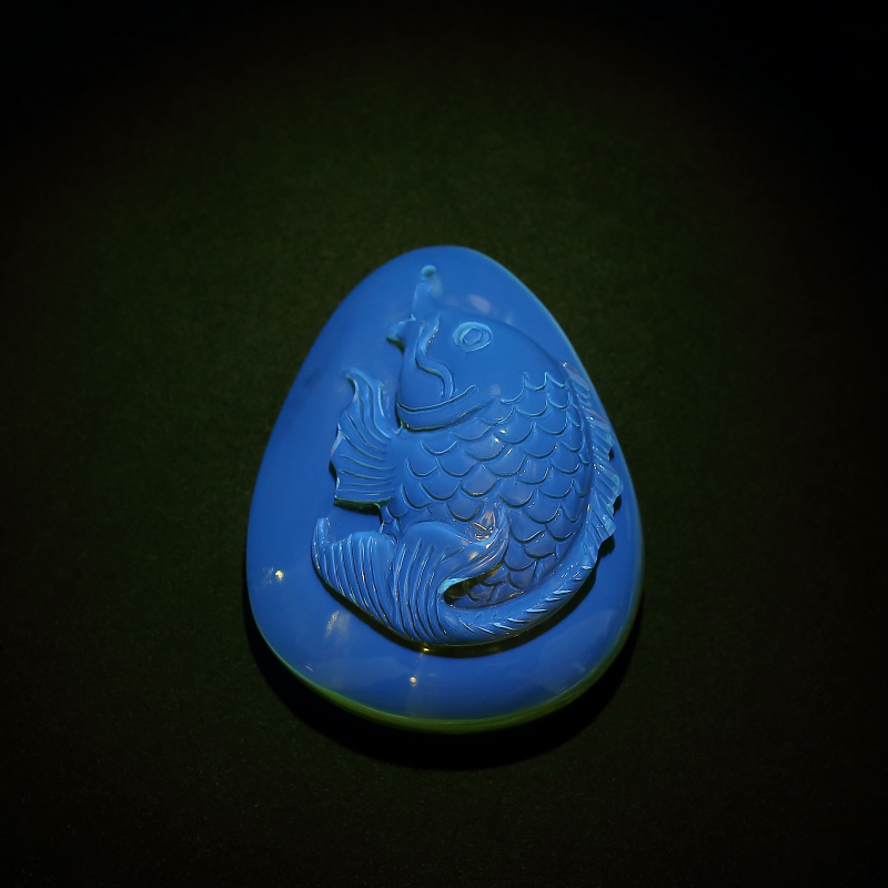 墨西哥蓝珀吊坠 - 红掌柜