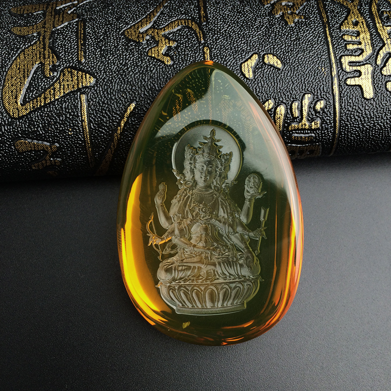 孔雀度母吊坠 - 红掌柜珠宝