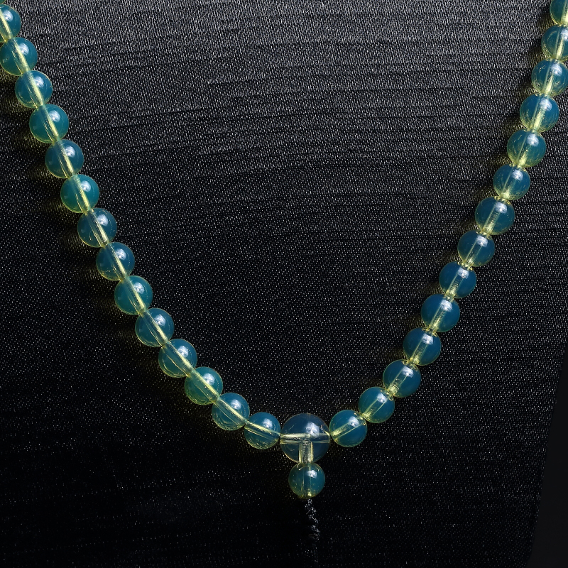 蓝珀佛珠-红掌柜