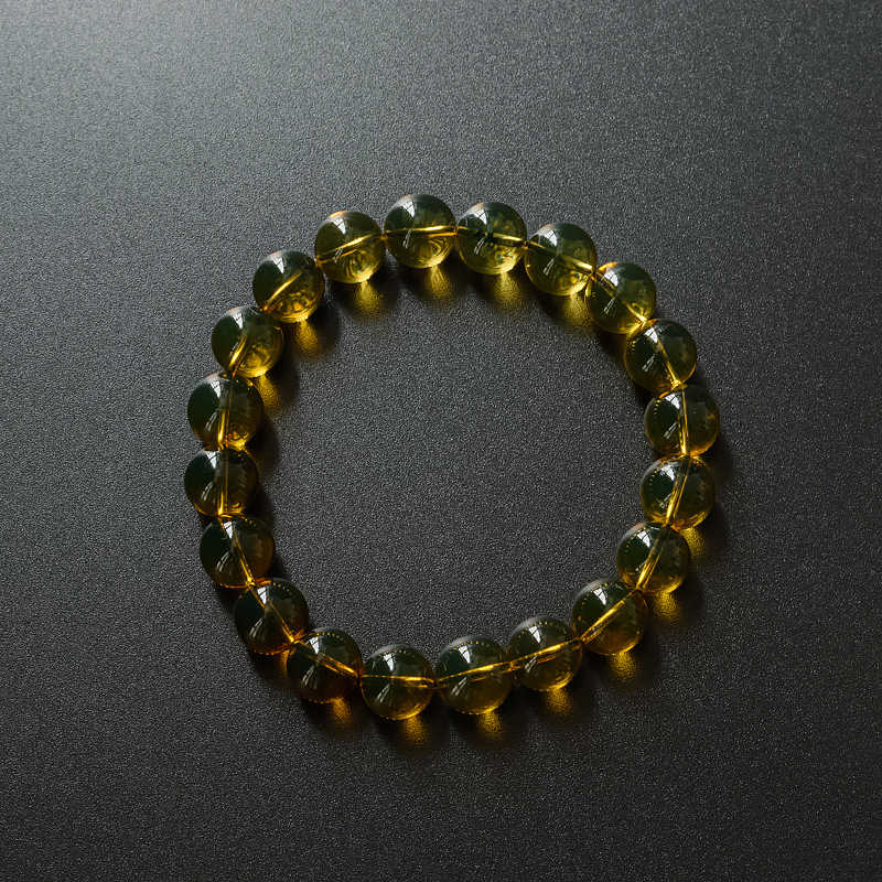 高蓝净水蓝珀手串-红掌柜