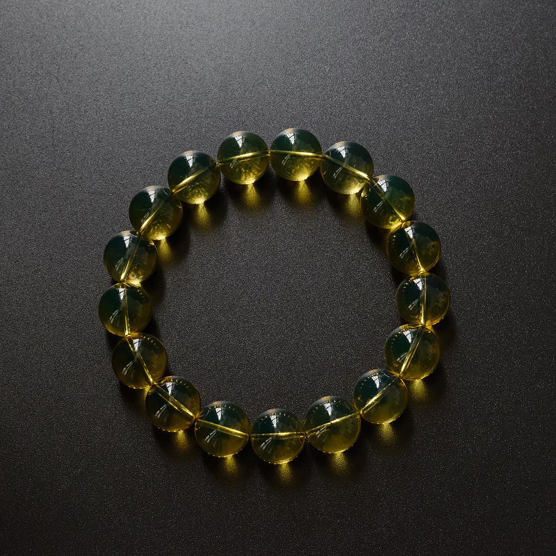 高蓝净水蓝珀手串-红掌柜