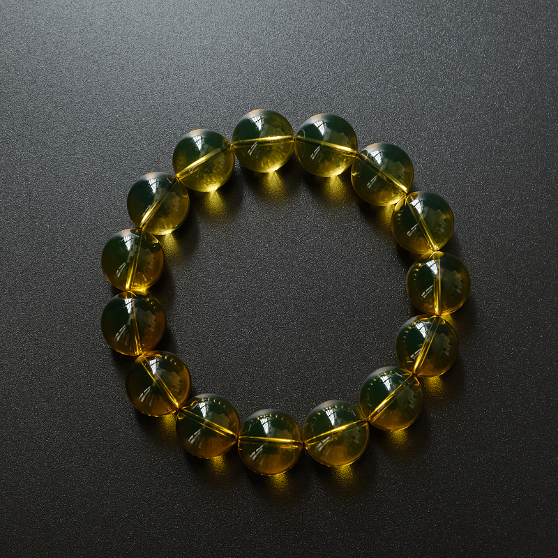 墨西哥蓝珀手串-红掌柜