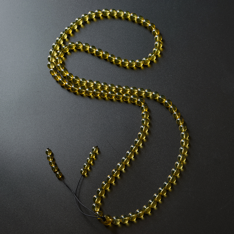 蓝珀佛珠-红掌柜