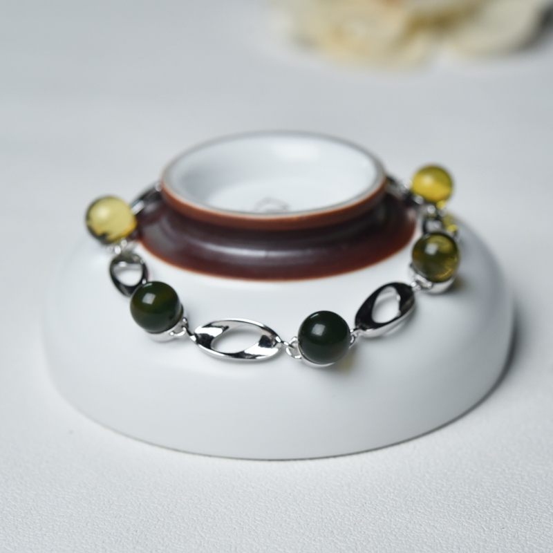 天然墨西哥蓝珀套装（四件）-红掌柜