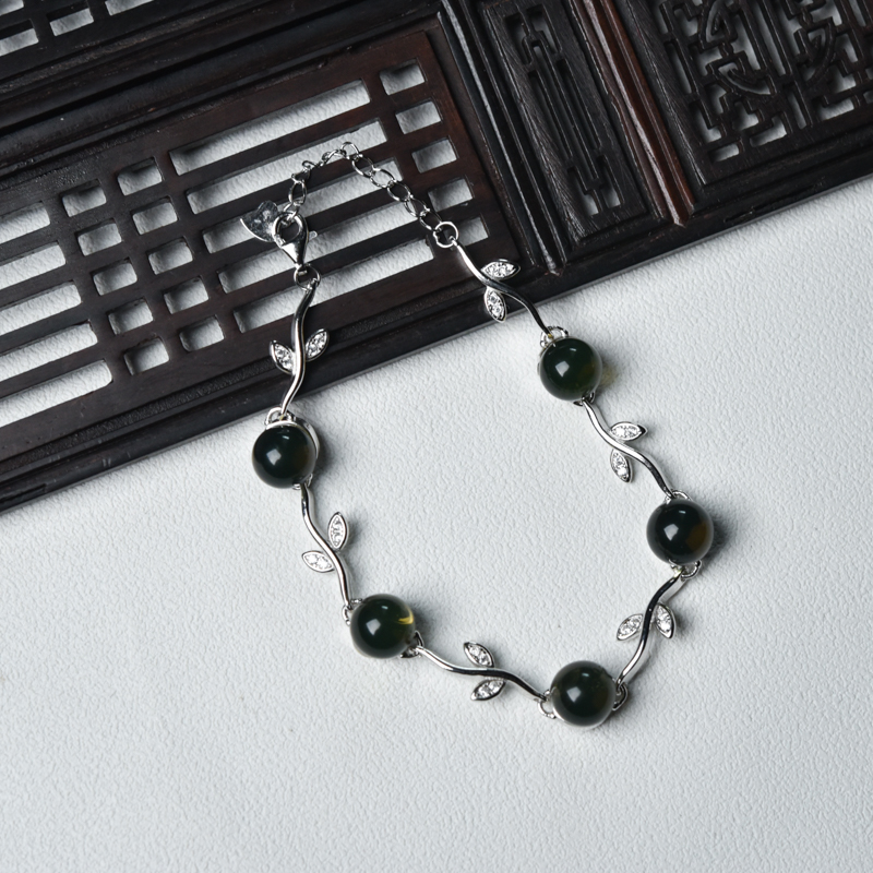 天然墨西哥蓝珀套装（四件）-红掌柜