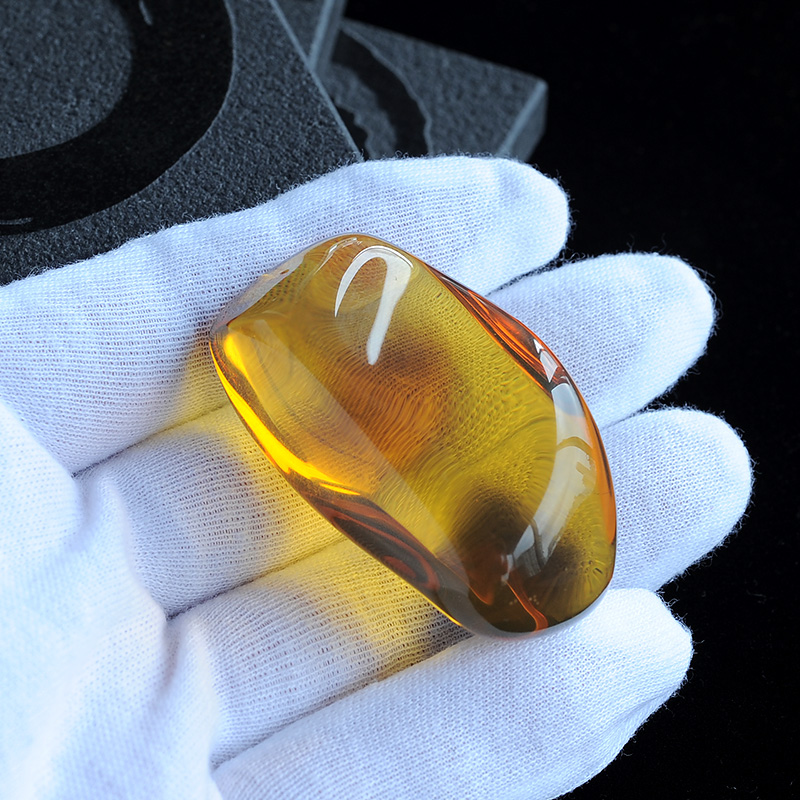 缅甸琥珀高净水金珀挂坠-红掌柜