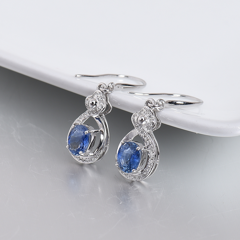 蓝宝石耳坠-红掌柜