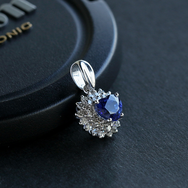 蓝宝石吊坠-红掌柜