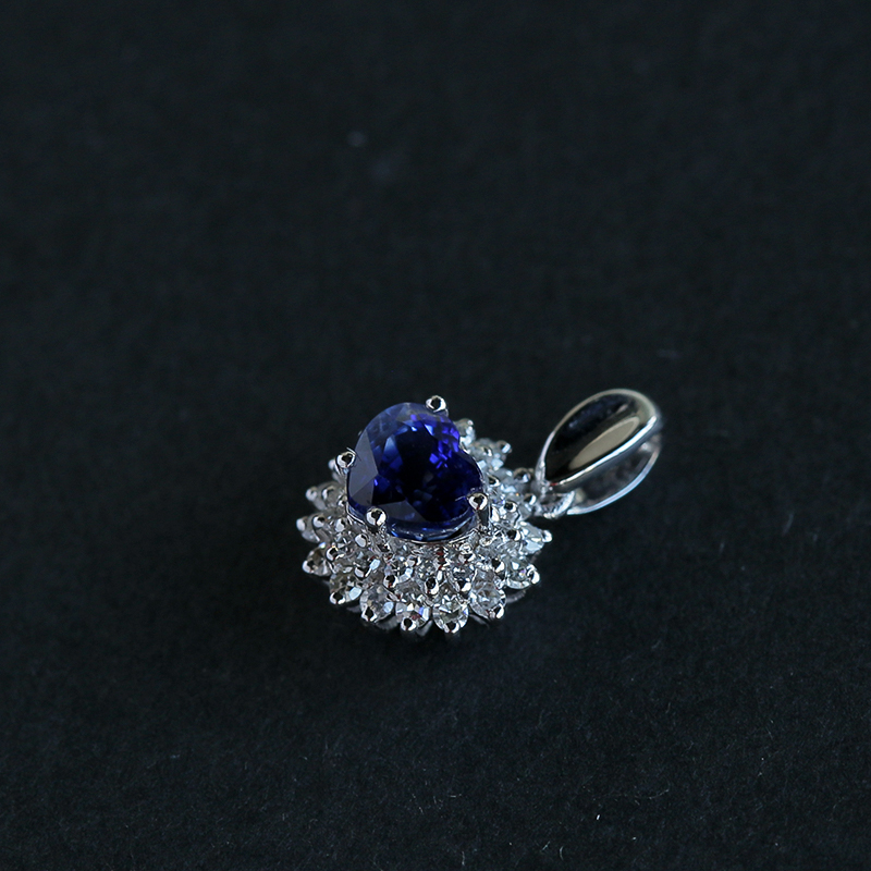 斯里兰卡蓝宝石挂坠-红掌柜