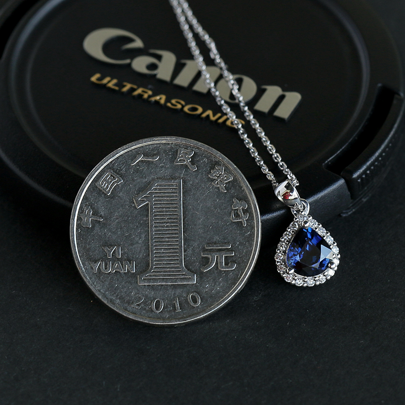 斯里兰卡蓝宝石吊坠-红掌柜