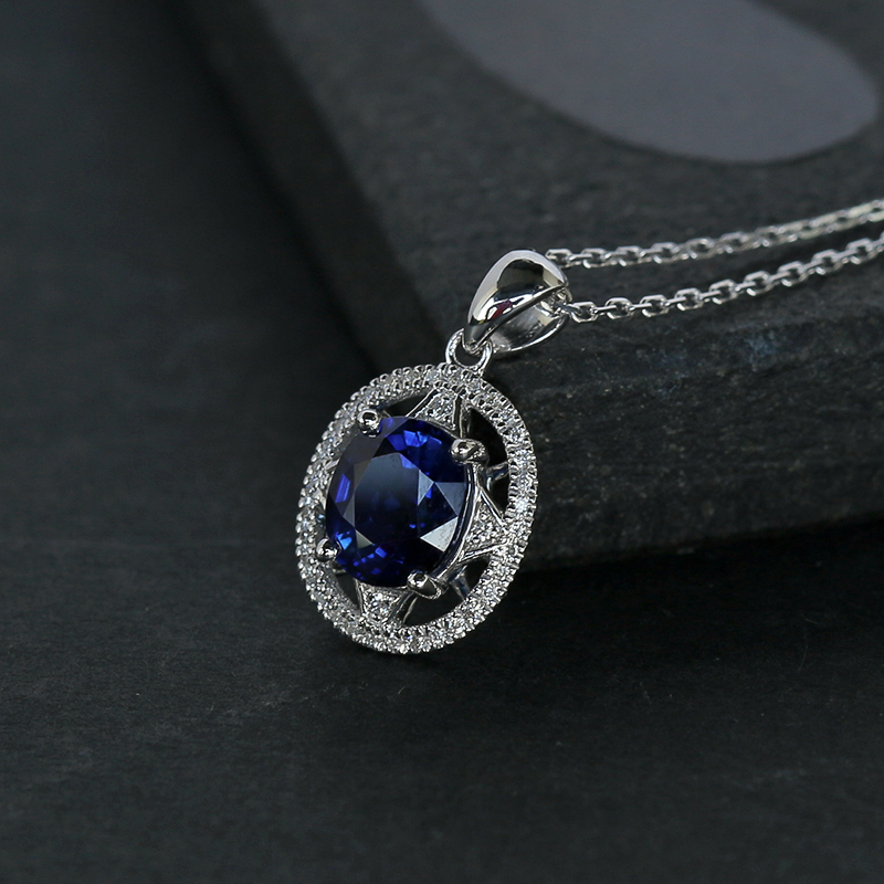 蓝宝石吊坠-红掌柜