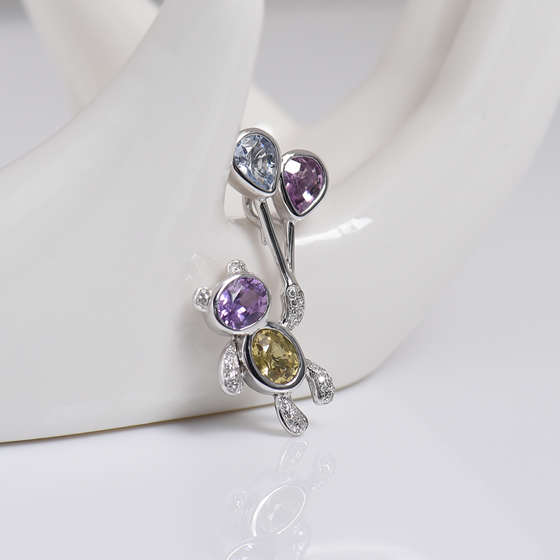 蓝宝石刻面吊坠-红掌柜