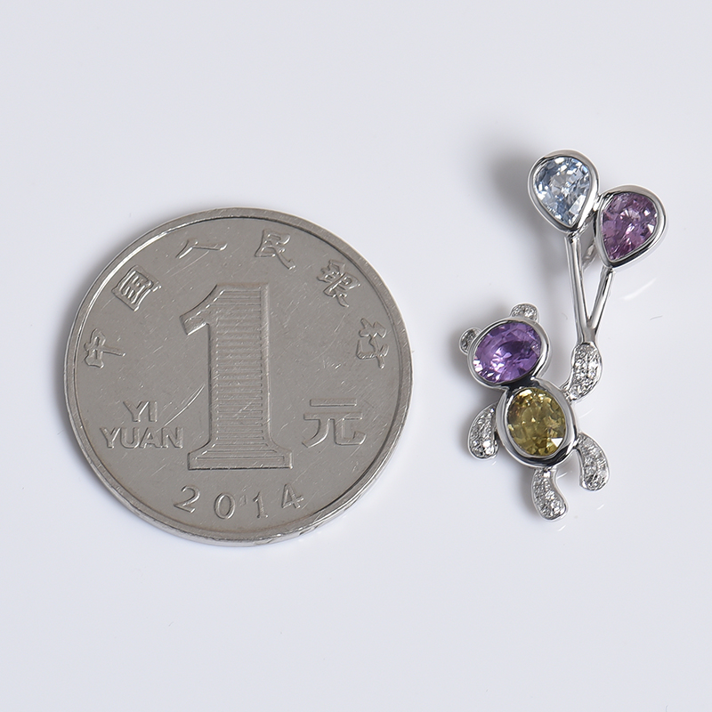 蓝宝石吊坠-红掌柜