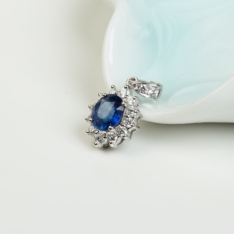 斯里兰卡蓝宝石刻面吊坠-红掌柜