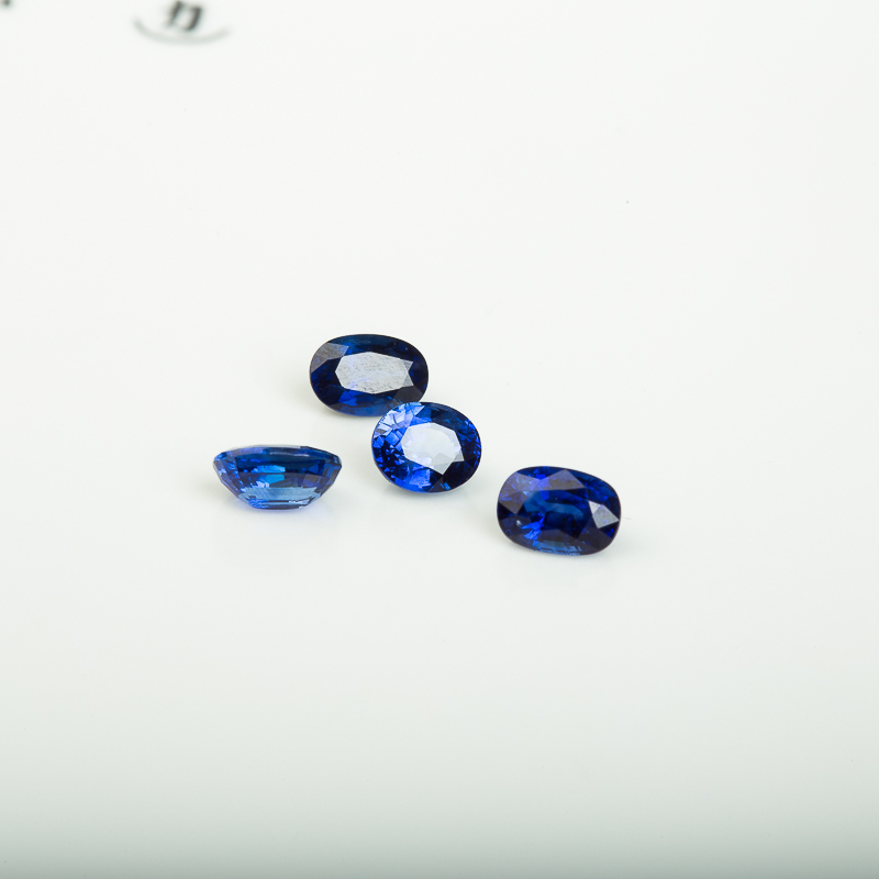 天然皇家蓝蓝宝石刻面椭圆戒面-红掌柜