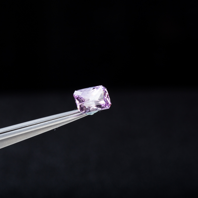 斯里兰卡天然淡粉色蓝宝石戒面-红掌柜