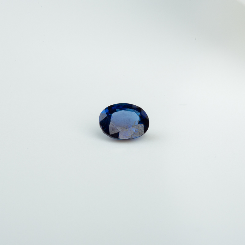 斯里兰卡深蓝色蓝宝石刻面戒面-红掌柜