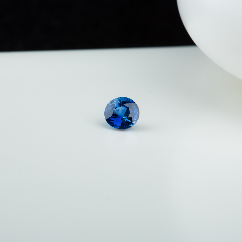 天然斯里兰卡皇家蓝蓝宝石戒面-红掌柜