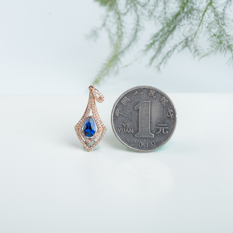 蓝宝石吊坠-红掌柜