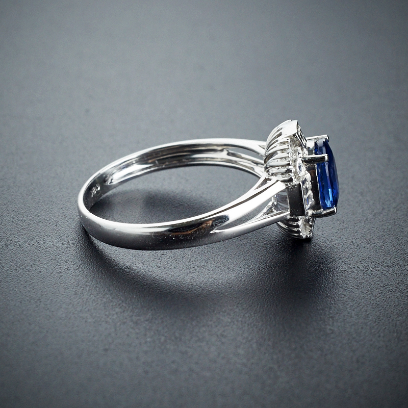 斯里兰卡天然蓝宝石戒指-红掌柜