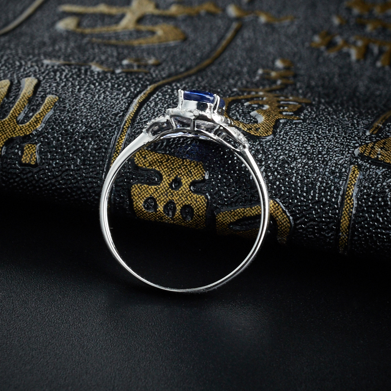 天然蓝宝石戒指-红掌柜