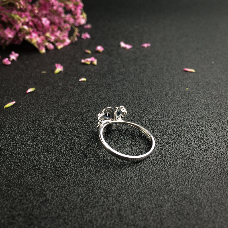 天然蓝宝石戒指-红掌柜