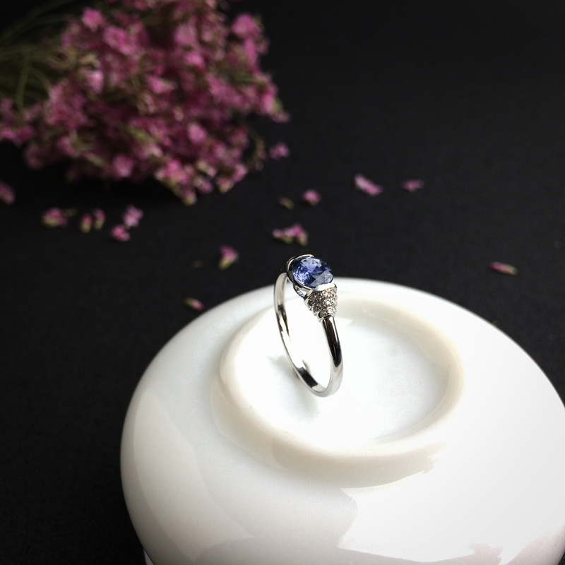 斯里兰卡蓝宝石戒指 - 红掌柜