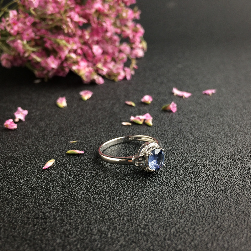 斯里兰卡蓝宝石戒指 - 红掌柜