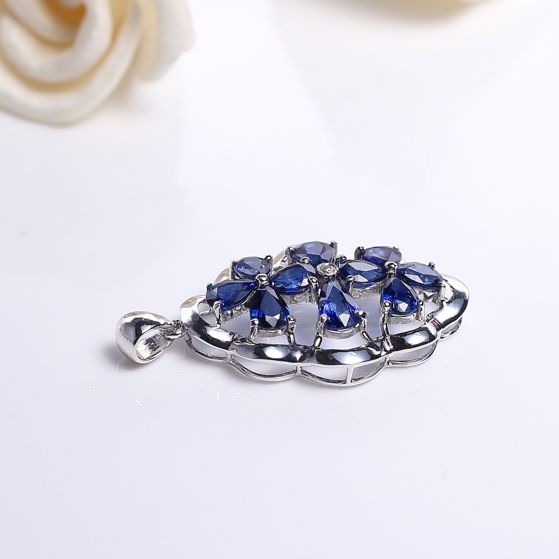 天然蓝宝石吊坠-红掌柜