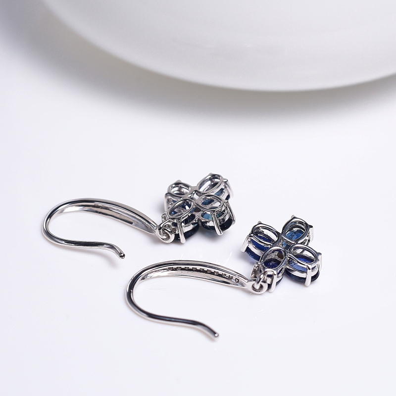 蓝宝石耳环-红掌柜