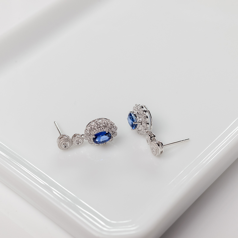 蓝宝石耳坠-红掌柜