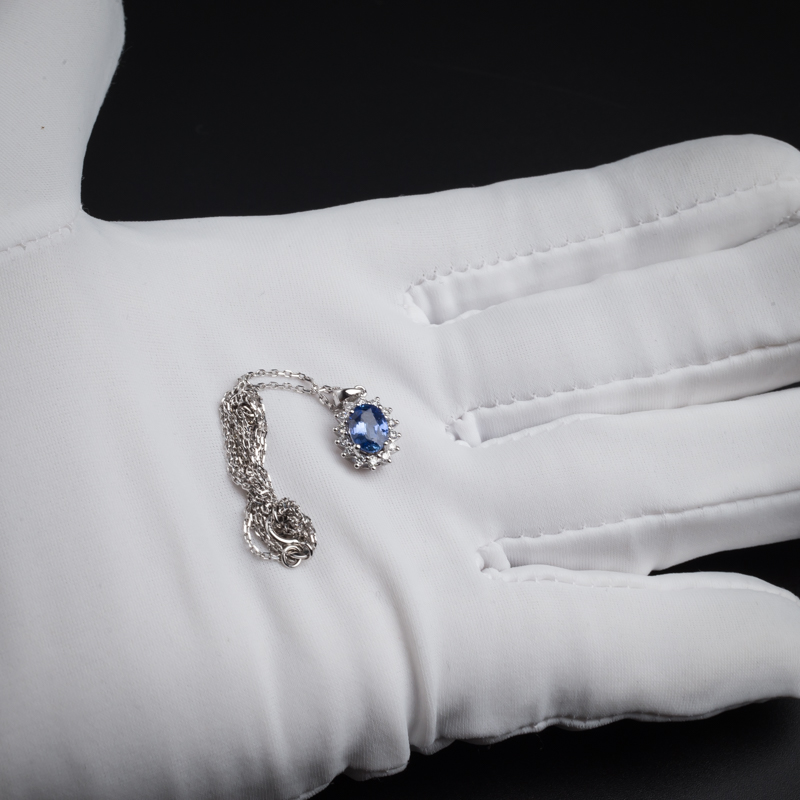 天然蓝宝石项链-红掌柜