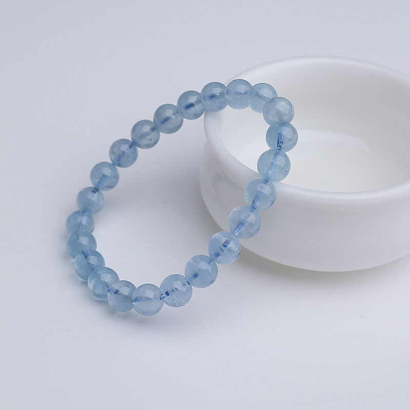 海蓝宝手串-红掌柜