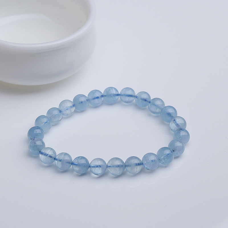 海蓝宝手串-红掌柜