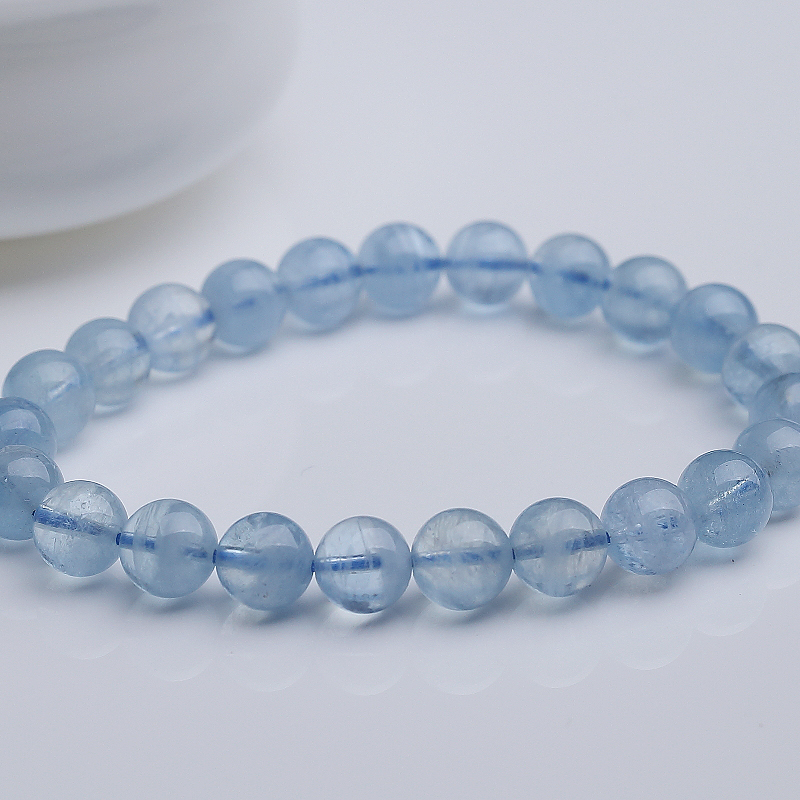 海蓝宝手串-红掌柜