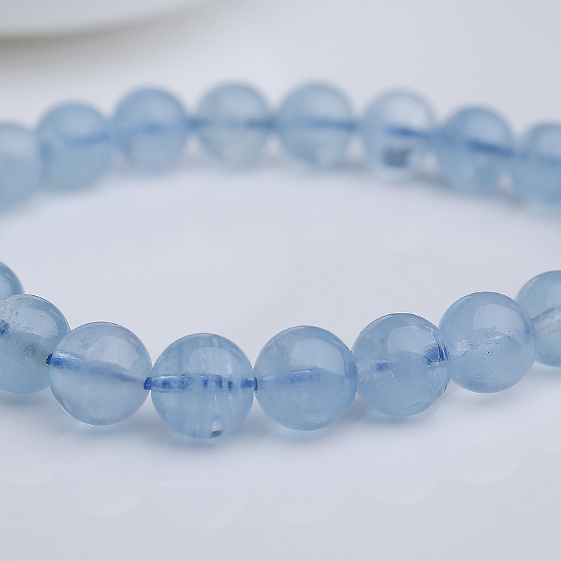 海蓝宝手串-红掌柜