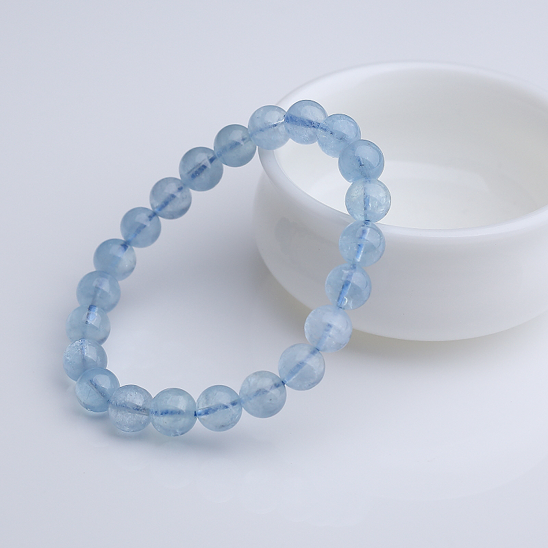 海蓝宝手串-红掌柜