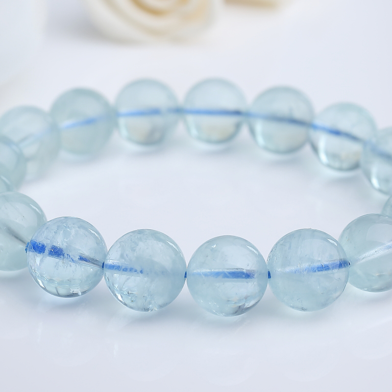 12mm海蓝宝手串-红掌柜