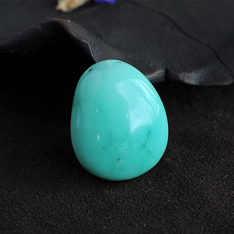 湖北高瓷绿松石弥勒佛吊坠-红掌柜