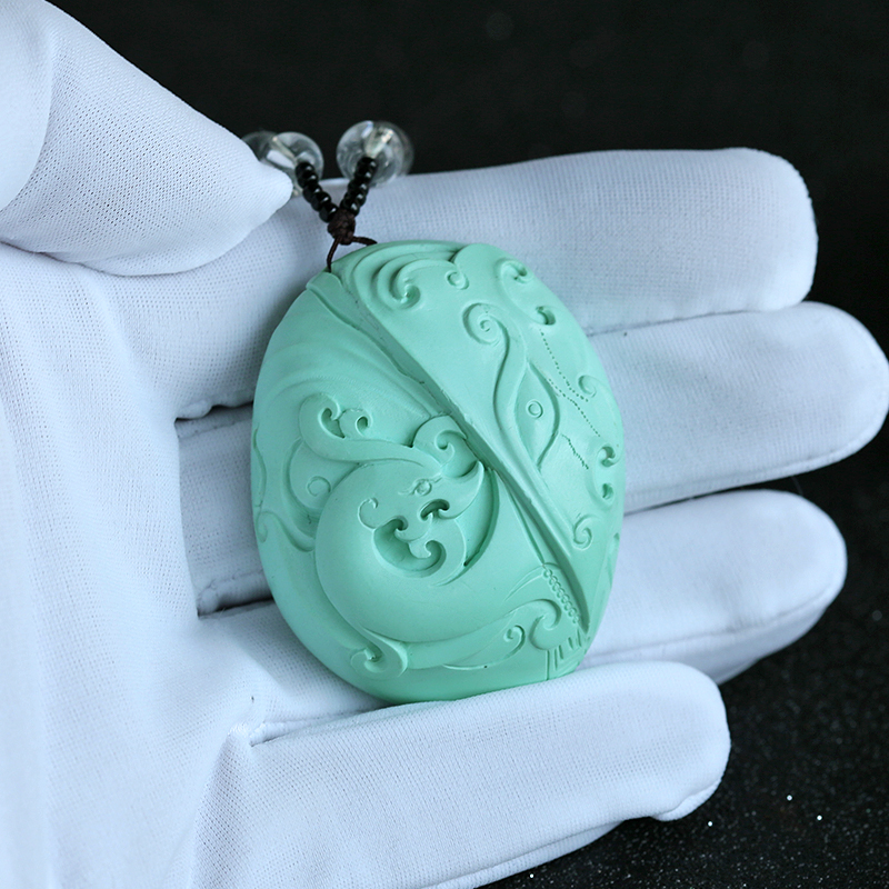 绿松石龙凤挂件-红掌柜