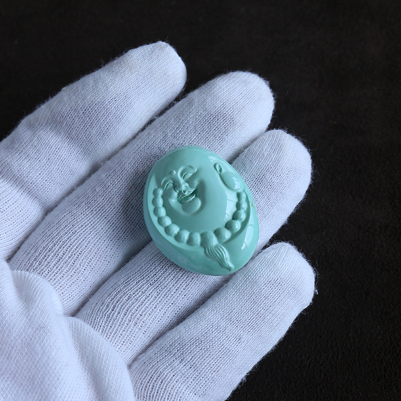 绿松石弥勒吊坠-红掌柜