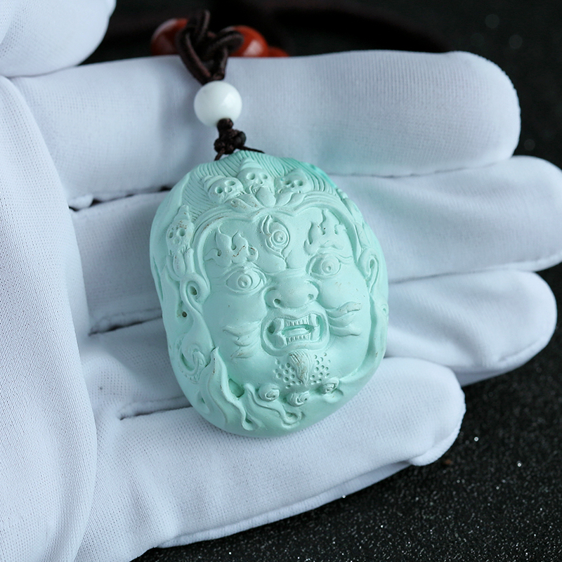 苏工绿松石挂件-红掌柜