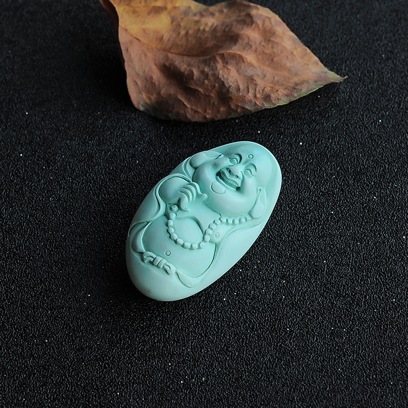 绿松石弥勒佛挂件-红掌柜