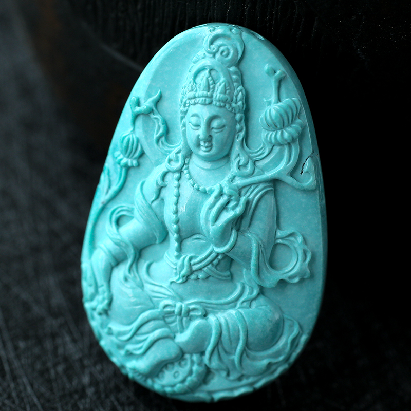 高瓷绿松石- 红掌柜珠宝